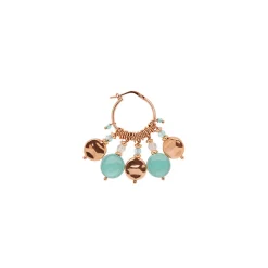 Mono Orecchino Hoop Paillettes