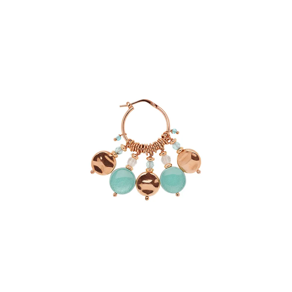 Mono Orecchino Hoop Paillettes