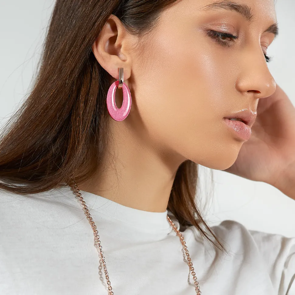 Orecchini Oval Chain